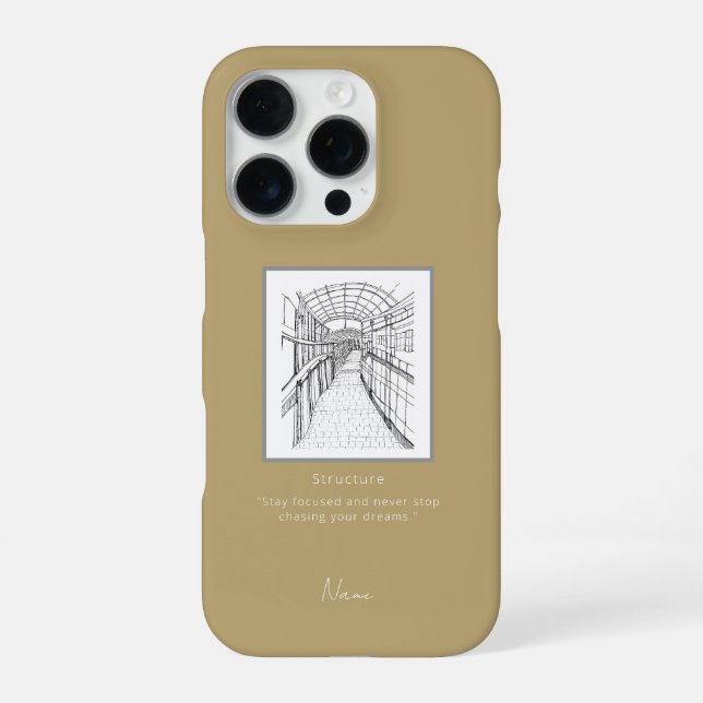 Leeds Tone Sketch iphone case  (Back)