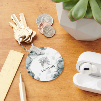 Leeds Tone Watercolor Key Ring