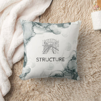 Leeds Tone Watercolor Throw Pillow