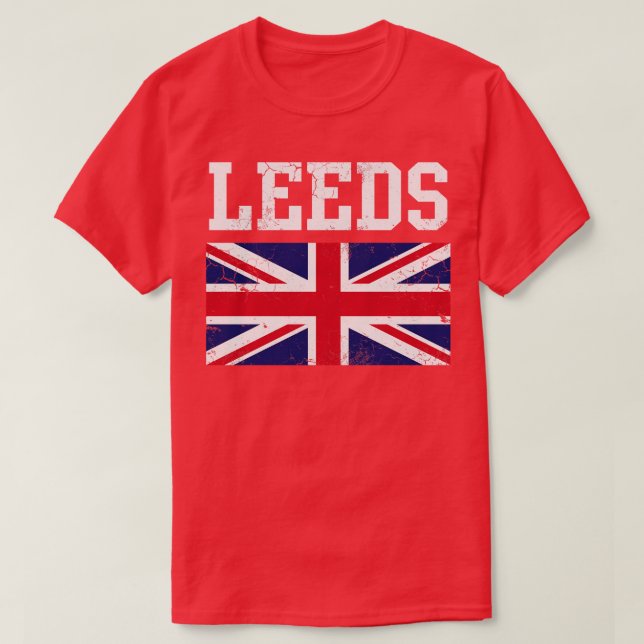 Leeds United Kingdom Union England T-Shirt (Design Front)
