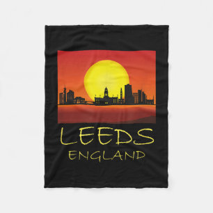 Leeds Yorkshire England United Kingdom British Cul Fleece Blanket