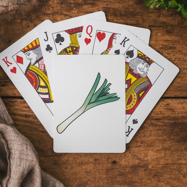 Leek Vegetable Playing Cards (Creator Uploaded)