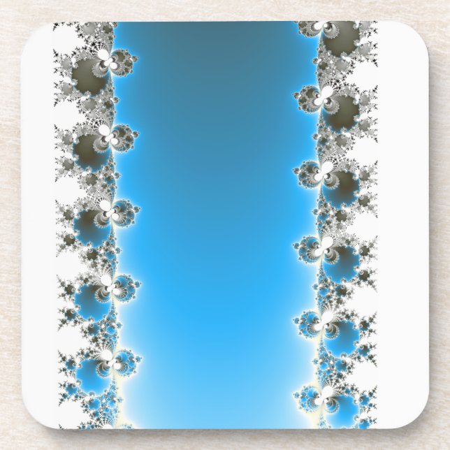 Leenece - Blue Fractal Coaster (Front)
