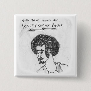 Leeroy Sugar Brown 15 Cm Square Badge