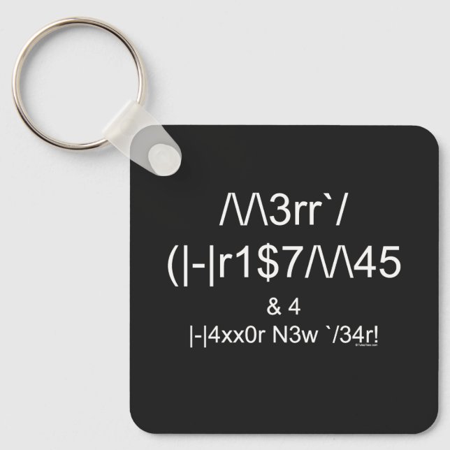 LEET Christmas Key Ring (Front)