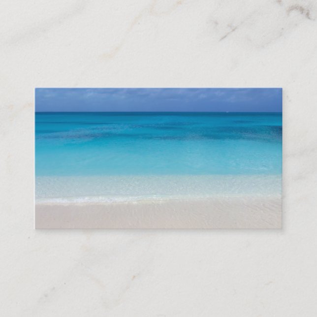 Leeward Beach | Turks and Caicos Photo Business Card (Front)