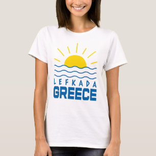 Lefkada Greece Sunshine And Sea Waves Women's T-Shirt