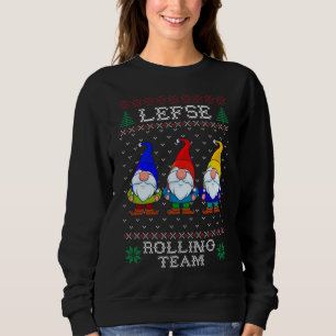 Lefse Rolling Team, Christmas Baking Tomte Gnome Sweatshirt