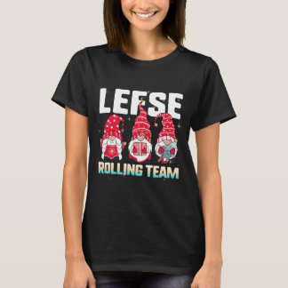 Lefse Rolling Team Christmas Gnome T-Shirt
