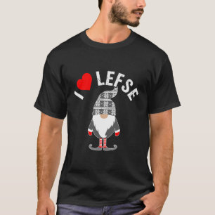 Lefse Tomte Gnome Scandinavian Gnome Baking T-Shirt