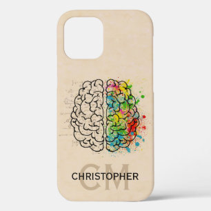 Left And Right Human Brain Personalise iPhone 12 Case