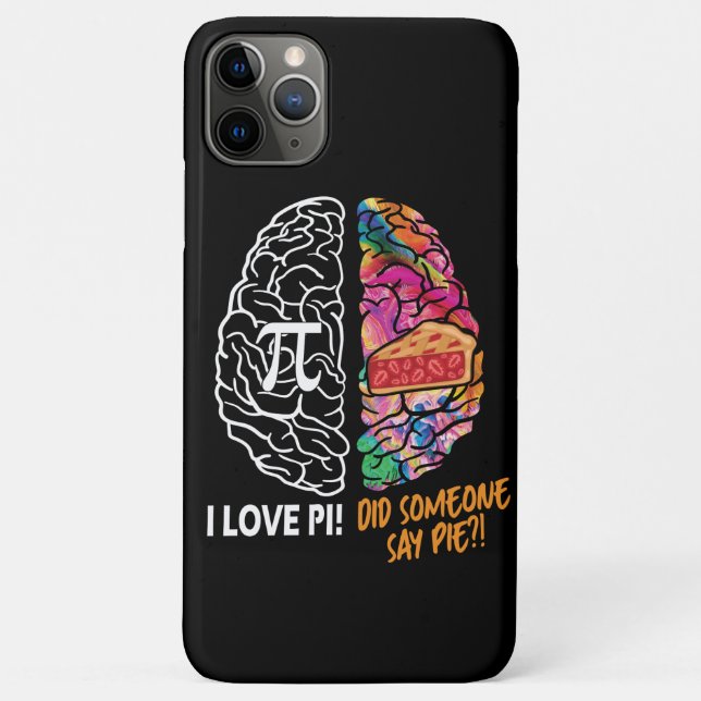 Left Brain Right Brain Pi Case-Mate iPhone Case (Back)