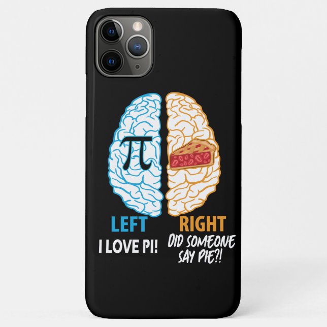 Left Brain Right Brain Pi Case-Mate iPhone Case (Back)