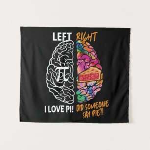 Left Brain Right Brain Pi Tapestry