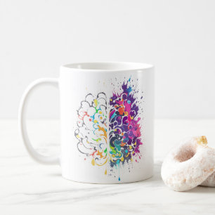 Left Brain vs Right Brain Creative Artwork Coffee Mug