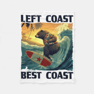 Left Coast, Best Coast Speech With Cool Surfing Be Fleece Blanket