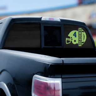 Left Facing Football Game Day Back Window Cling