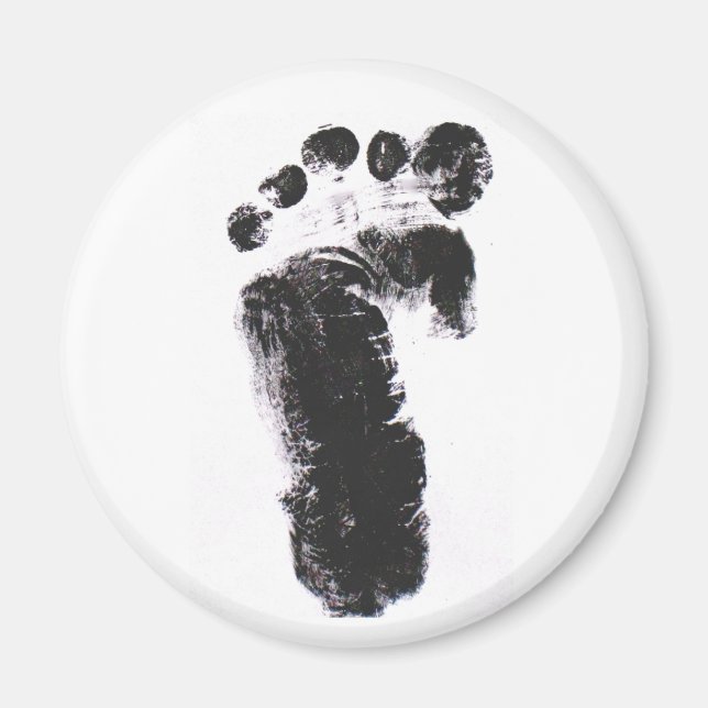 Left foot print magnet (Front)