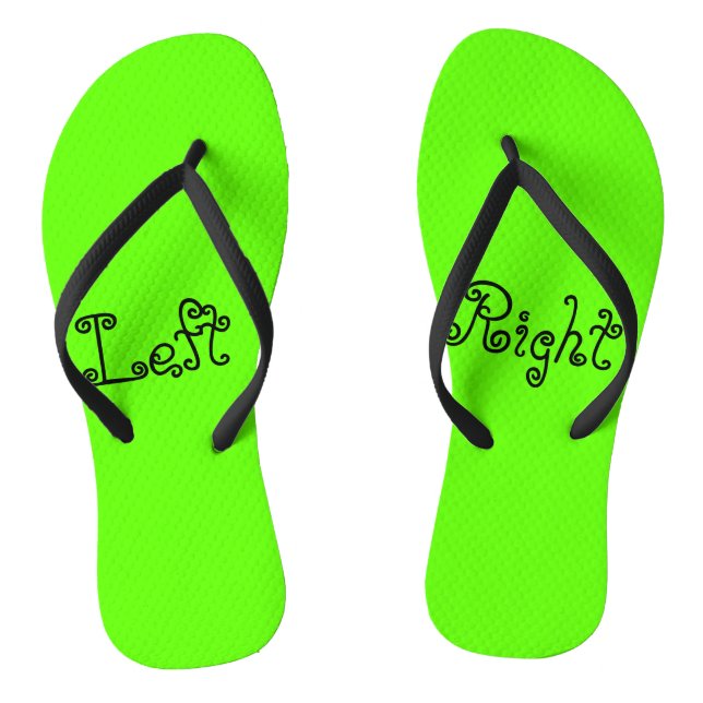 Left Foot Right Foot Thongs (Footbed)