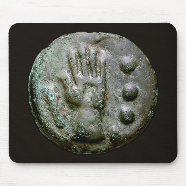 Left Hand Aes Grave Quadrans Mouse Pad (Front)