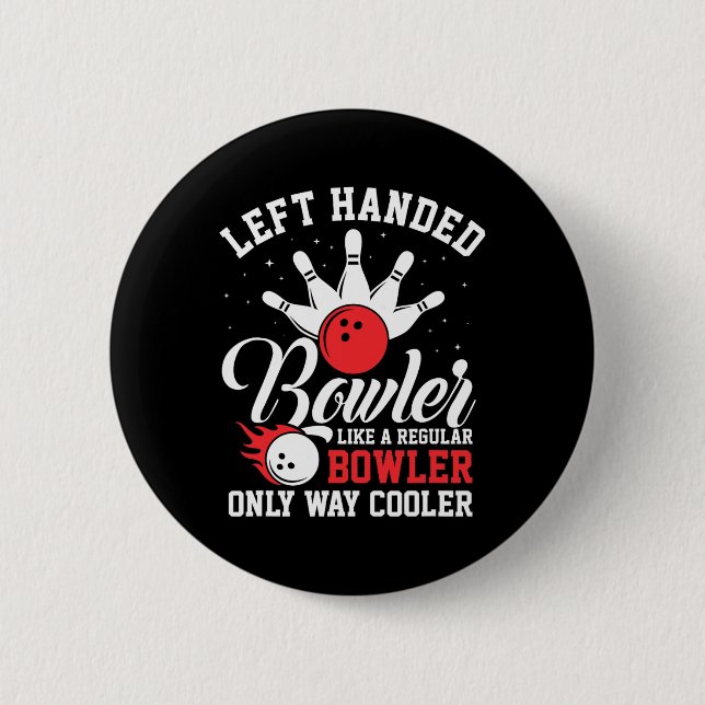 Left Handed Bowler Cool Bowling Pins Strike Sport  (Front)