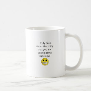 Left-handed funny mug   I care...I don't care