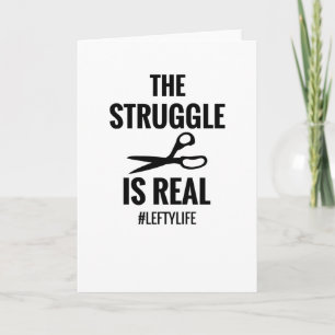 Left Handed Gifts   Lefty Left Hander Left Handed Card