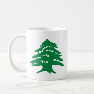 "Left-Handed" Green Lebanon Cedar Coffee Mug