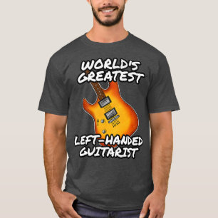 Left Handed Guitarist Lefty Guitar Musician Premiu T-Shirt