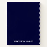 Left-Handed Navy Blue and White Personalised Name