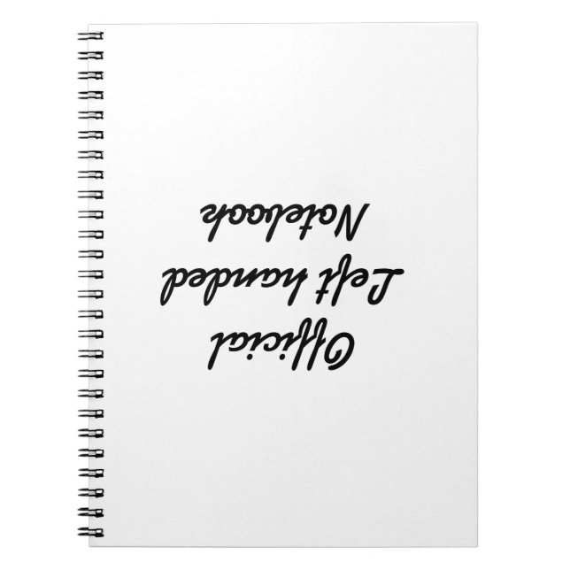 Left handed notebook (Front)