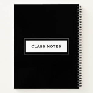 Left-Handed Notebook for Students Black