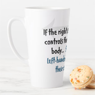 Left-handed people latte mug