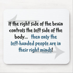Left-handed people mouse pad