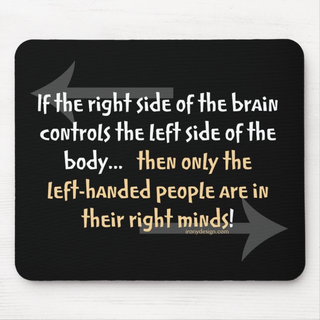 Left-handed people mouse pad (Front)