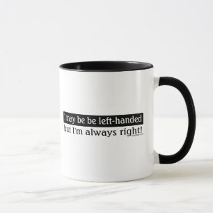 Left-handed people mug