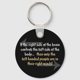 Left-handed people Saying Key Ring