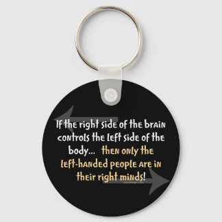 Left-handed people Saying Key Ring