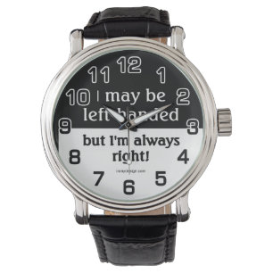 Left-handed people watch