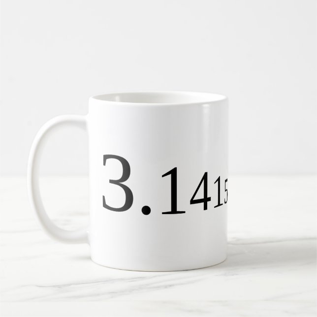 Left-Handed Pi - 3.14... Coffee Mug (Left)