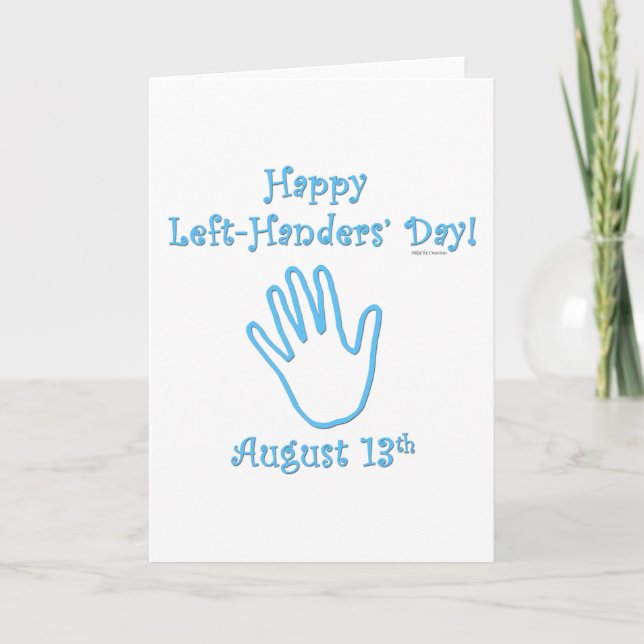 Left-hander's Day Card (Front)