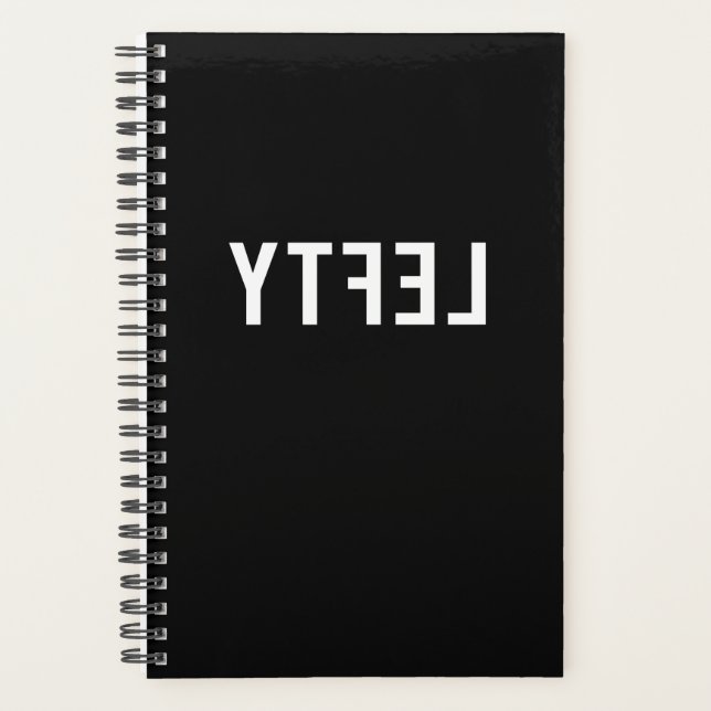 Left-Handers Day Proud Hilarious Left Handed Planner (Front)