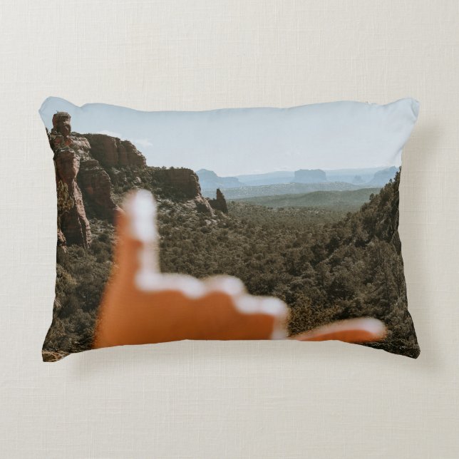 Left human hand decorative cushion (Front)