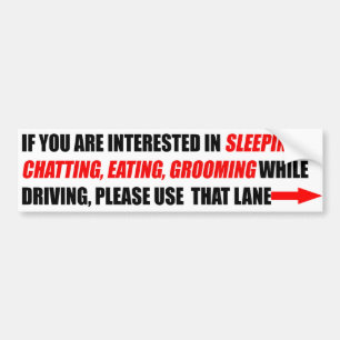 Left Lane Is For Passing Bumper Sticker