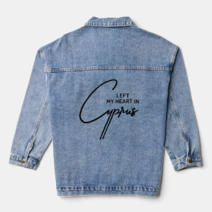 Left My Heart in Cyprus Denim Jacket