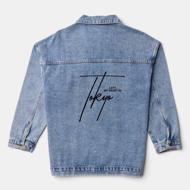 Left My Heart in Tokyo Denim Jacket (Back)