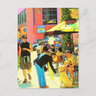 Left on Santa Monica - Postcard