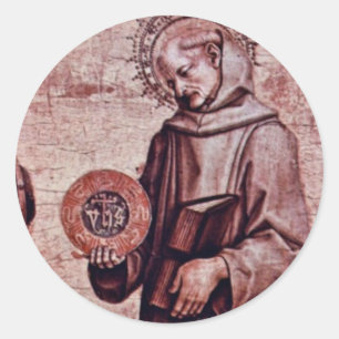 Left Predellatafel Altar Triptych Classic Round Sticker