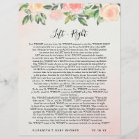 Left - Right | Baby Shower Game