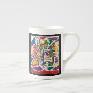 Left Right Hand Simplicity Abstract Bone China Mug